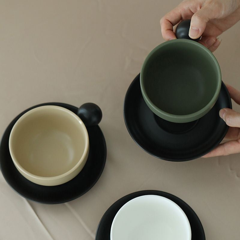 European-Style Ceramic Coffee Set