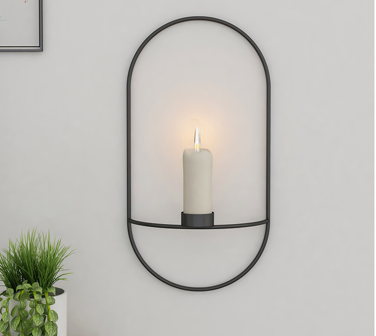 3D Geometric Metal Candle Holder