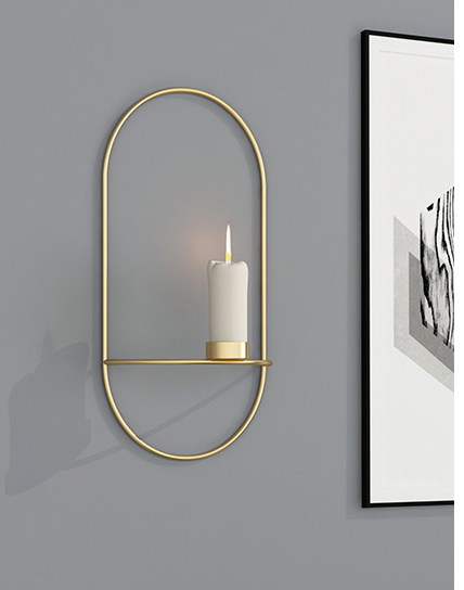 3D Geometric Metal Candle Holder