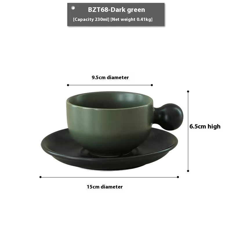 European-Style Ceramic Coffee Set