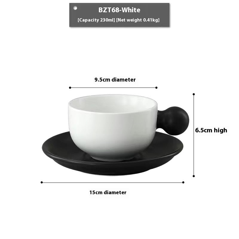 European-Style Ceramic Coffee Set