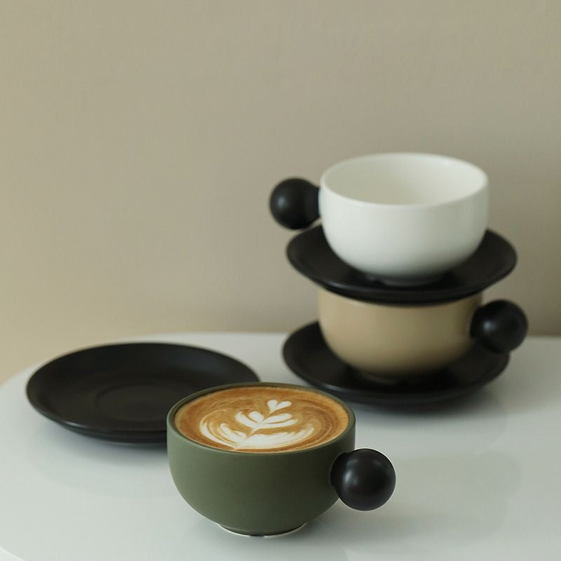 European-Style Ceramic Coffee Set