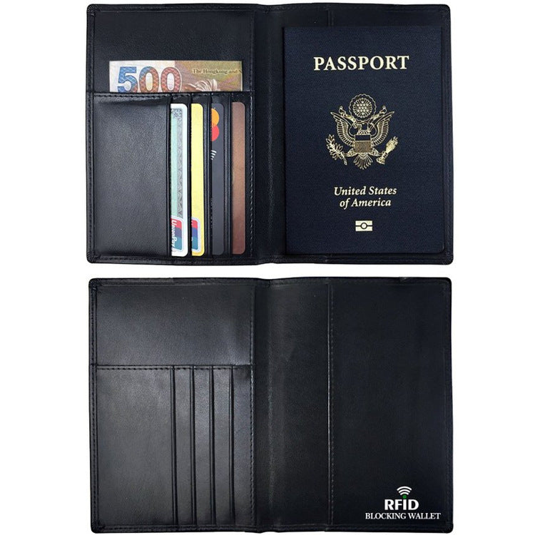 RFID Antimagnetic Passport Holder, Leather