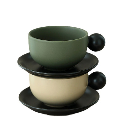 European-Style Ceramic Coffee Set