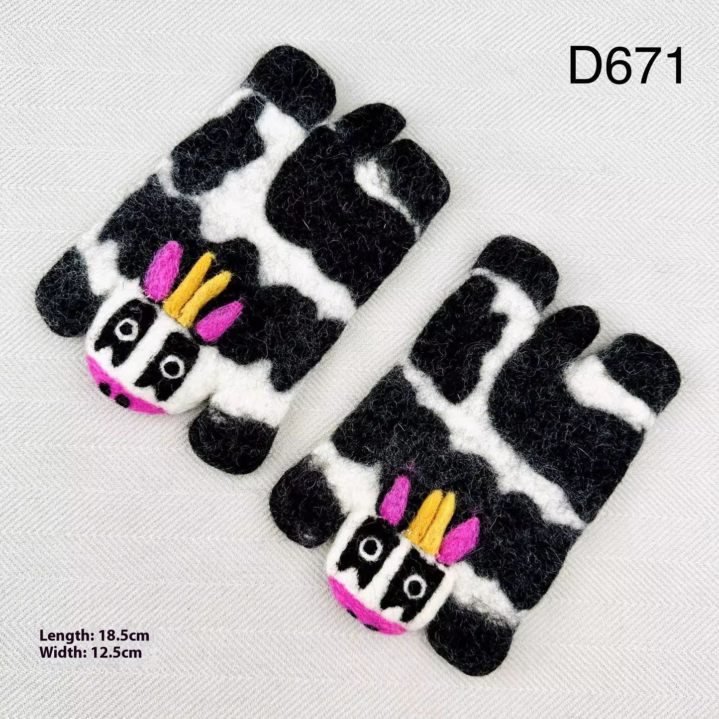 Handmade Wool Felt Animal Coaster / Placemat