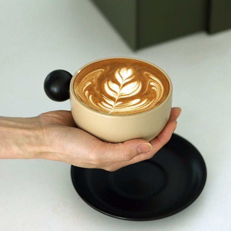 European-Style Ceramic Coffee Set