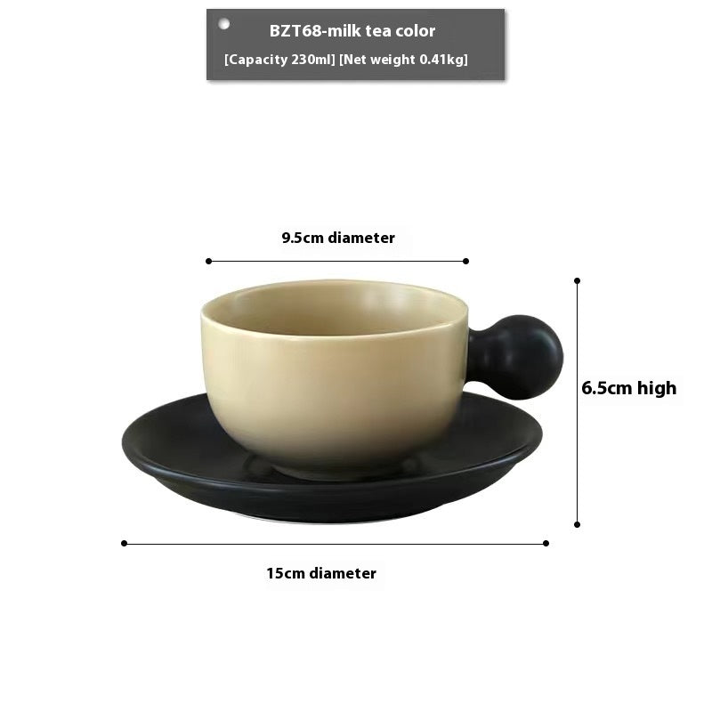 European-Style Ceramic Coffee Set