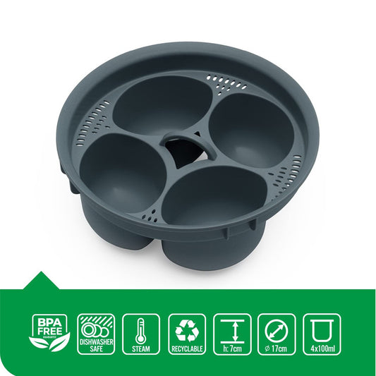 4-in-1 Egg Poacher / Steamer Tray