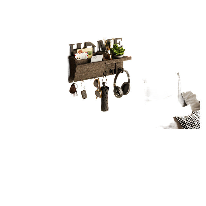 Wall-Mounted Wood Key Holder